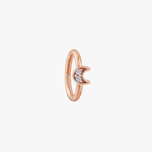 Tiny Crescent Seamless Ring