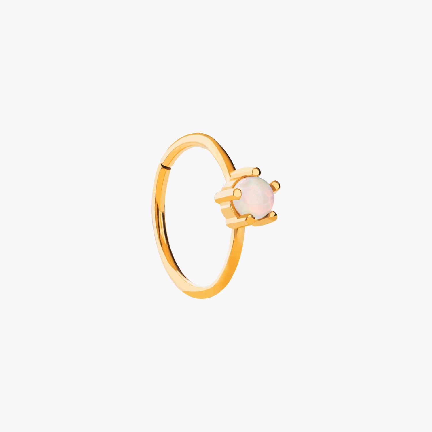 Single Opal Seamless Ring