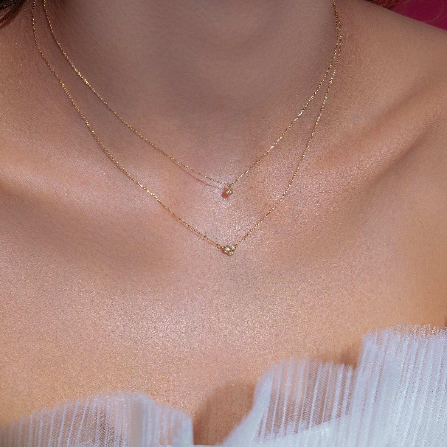 DIMOND & Gold high quality Necklace