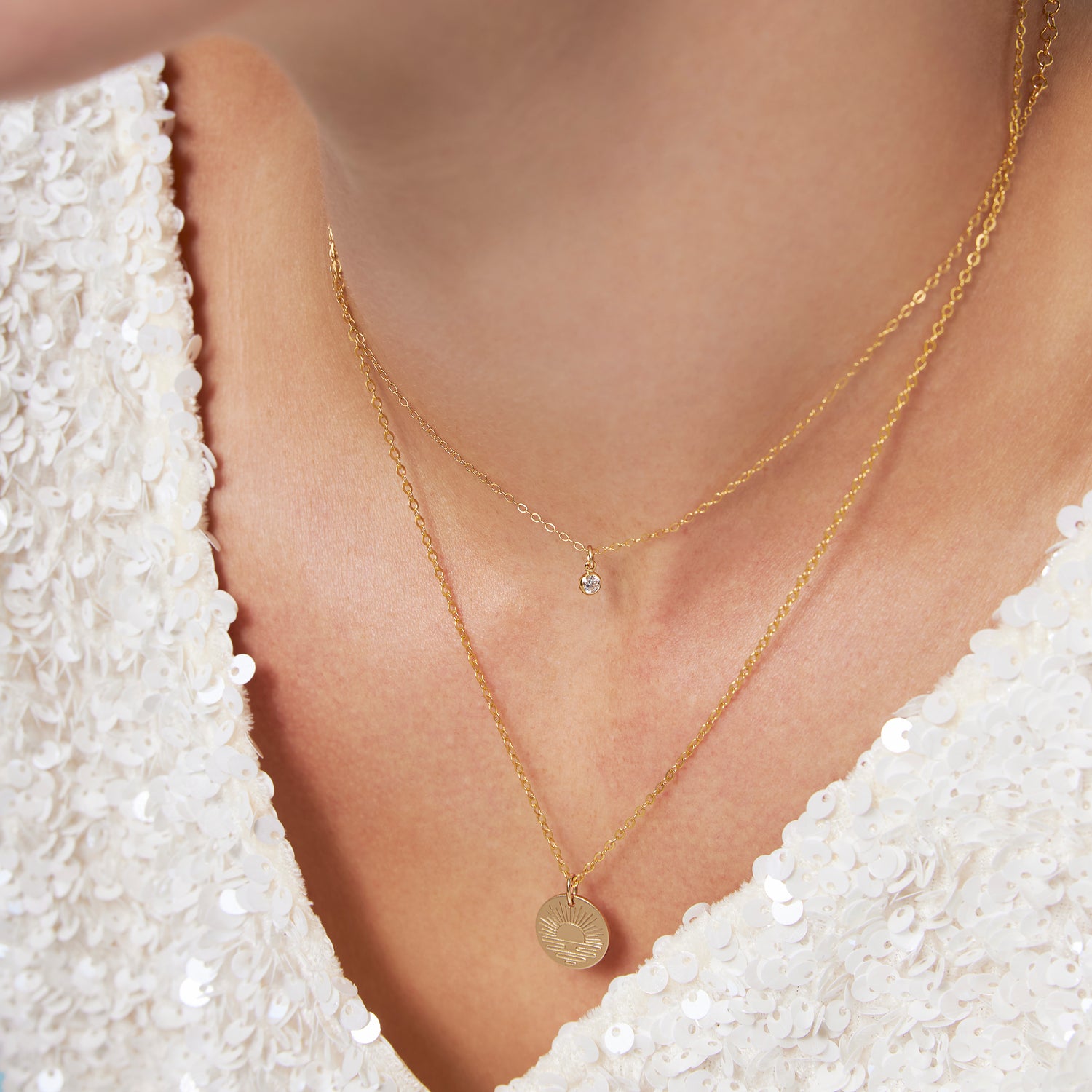 Little Bezel Choker Necklace