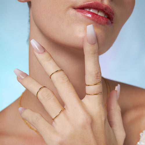 Skinny Stacking Ring Gold