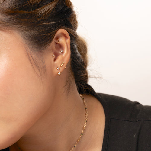 Precious Metal-Plated Sterling Silver Open Hoop Earrings | Michael Kors  Canada