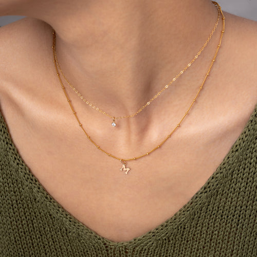 Little Bezel Choker Necklace