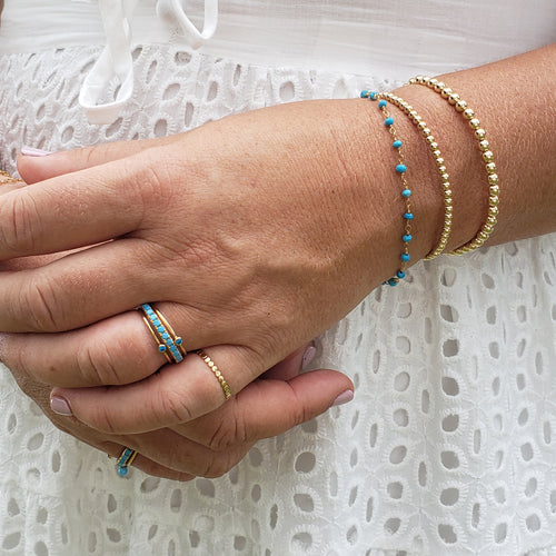 Turquoise Rosary Bracelet