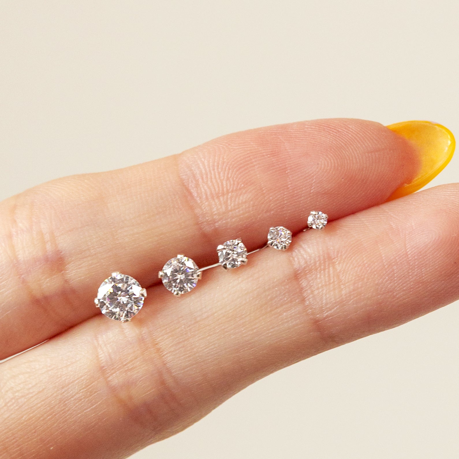 Sparkly CZ Stud Earrings