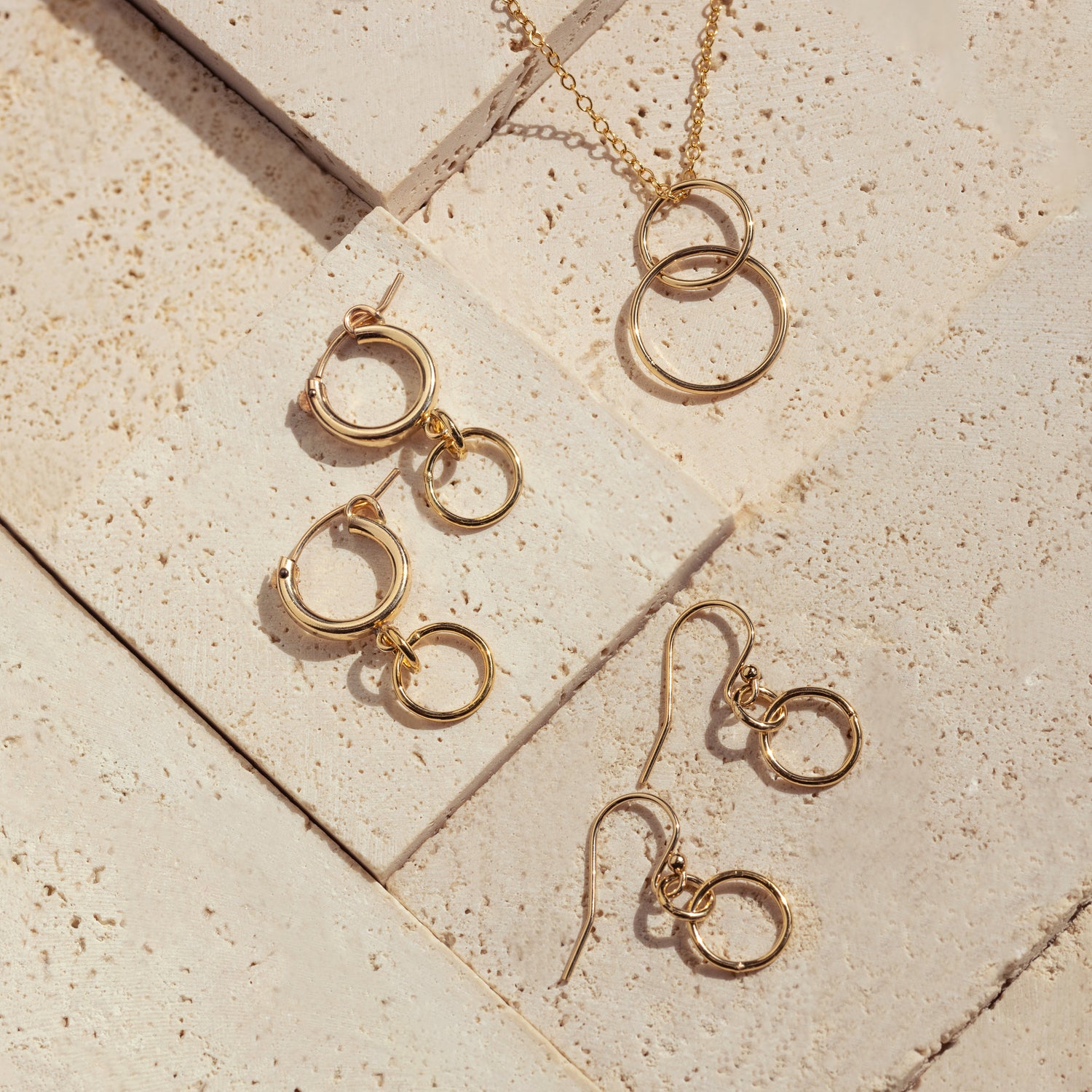 GG-logo chain-link hoop earrings