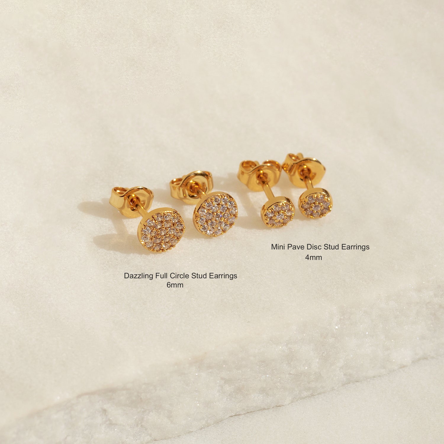 Mini Bezel Stud Earrings – J&CO Jewellery