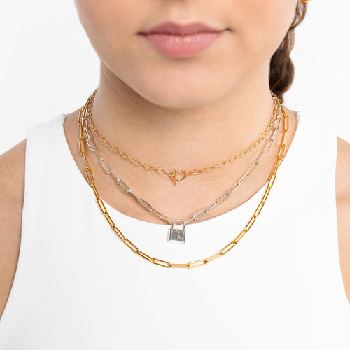 Muse Paper Clip Chain Necklace