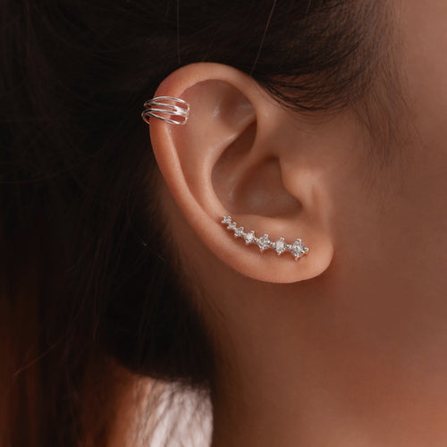 Glam Ear Crawler Earrings