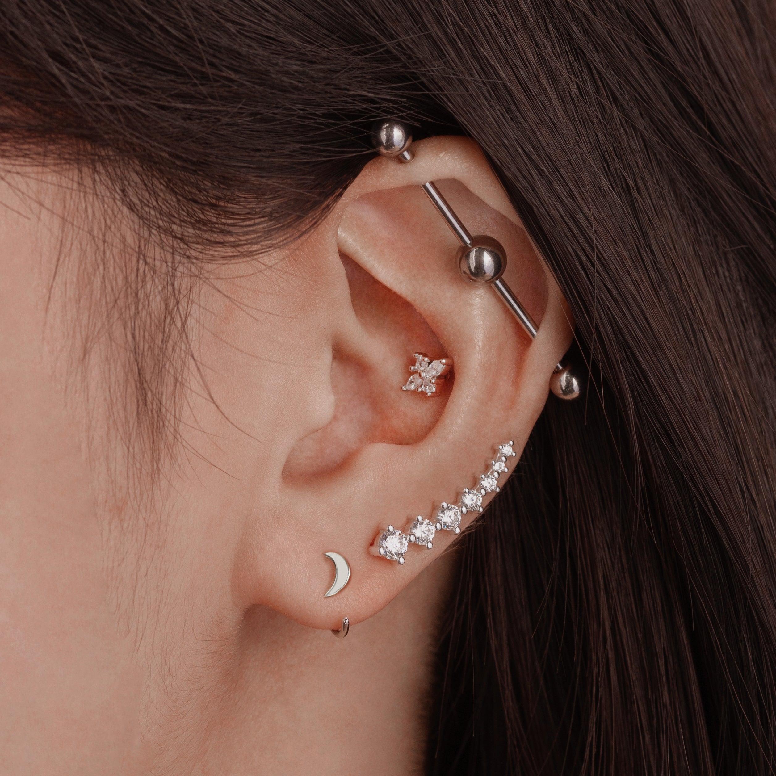 Little moon earrings deals
