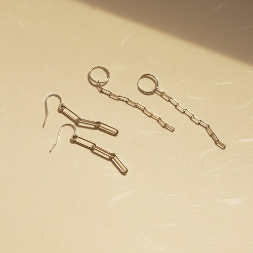 Muse Paperclip Dangling Earrings