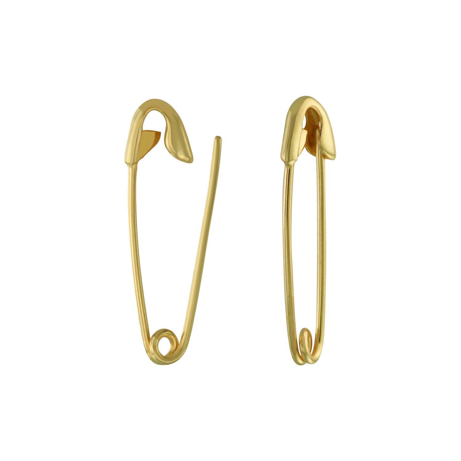 J&CO Jewellery Oxidized Safety Pin Earrings