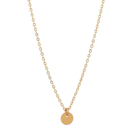 J&CO Jewellery Coin Disc Choker Necklace Gold