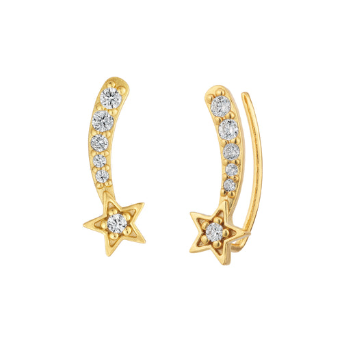 Moon and Star Earring Charms | Celestial Charms | Liven Fine Jewelry Yellow Gold