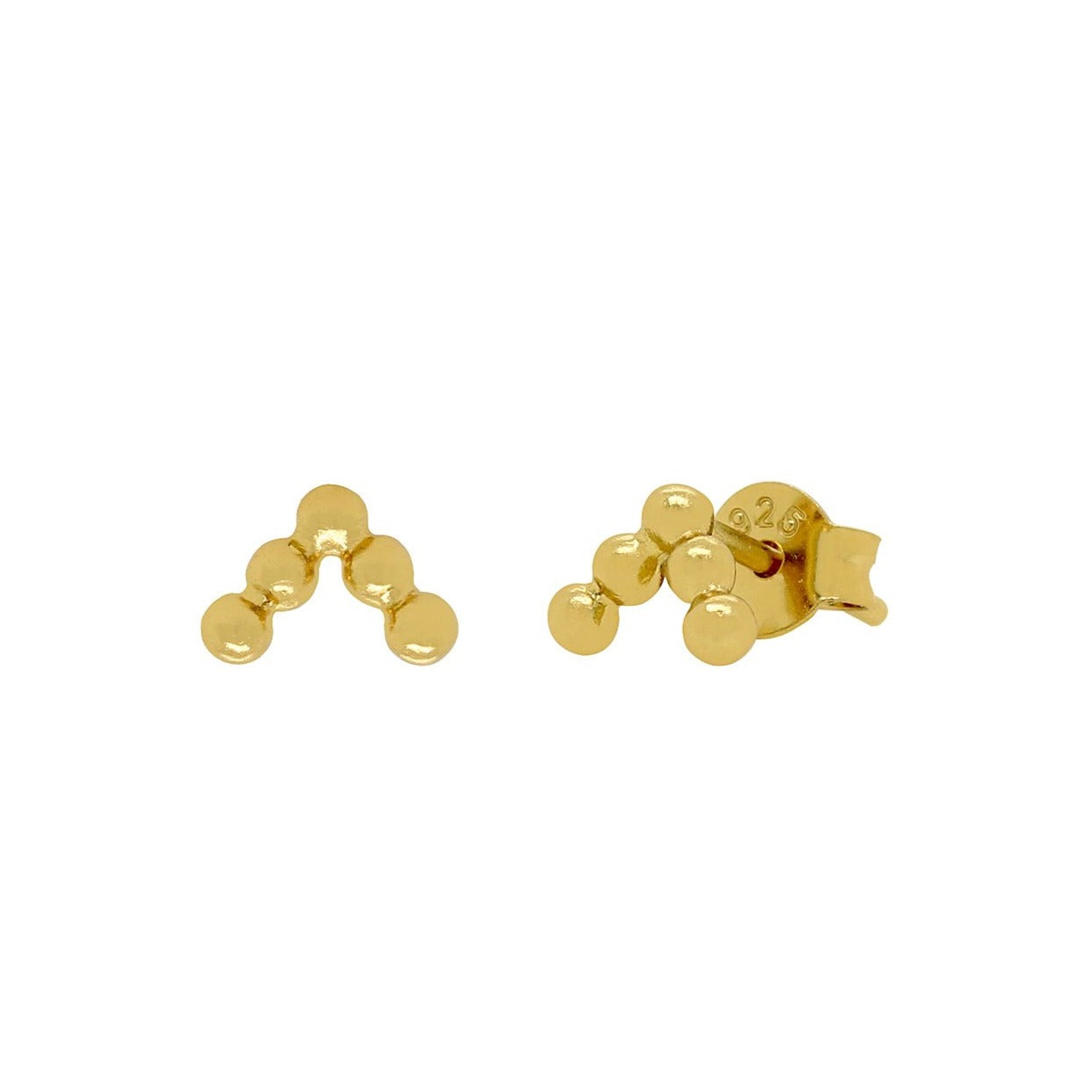 Mini Chevron Stud Earrings – J&CO Jewellery