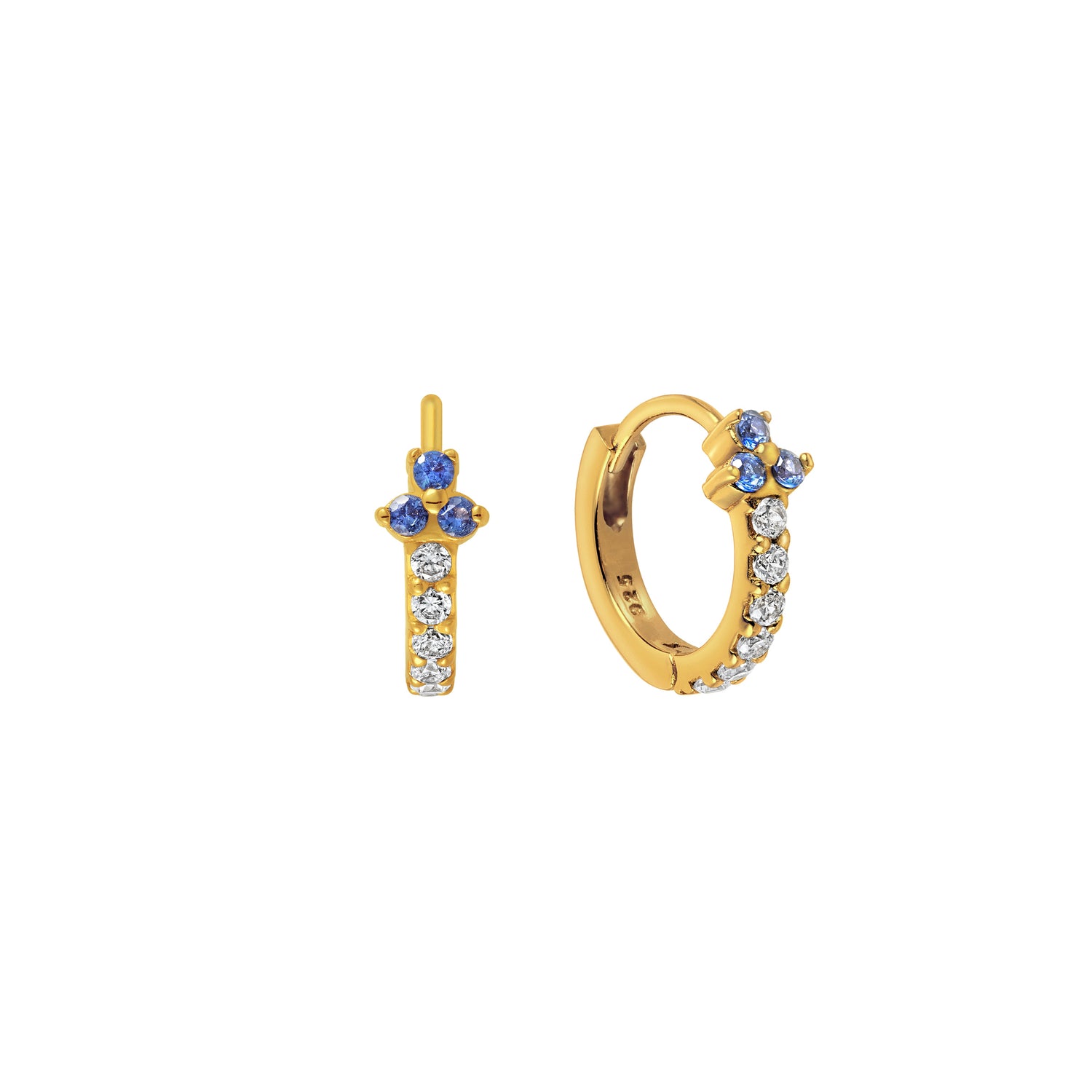 Pave Heart Hoop Earrings – J&CO Jewellery