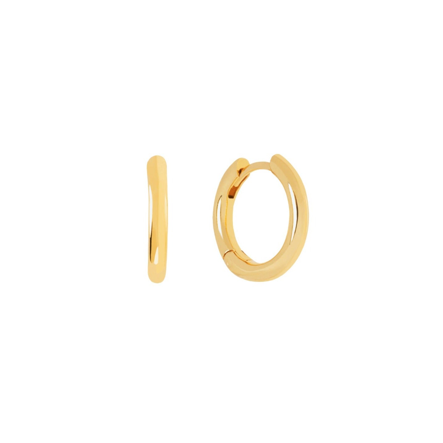 J&CO Jewellery Small Endless Hoop Earrings Gold