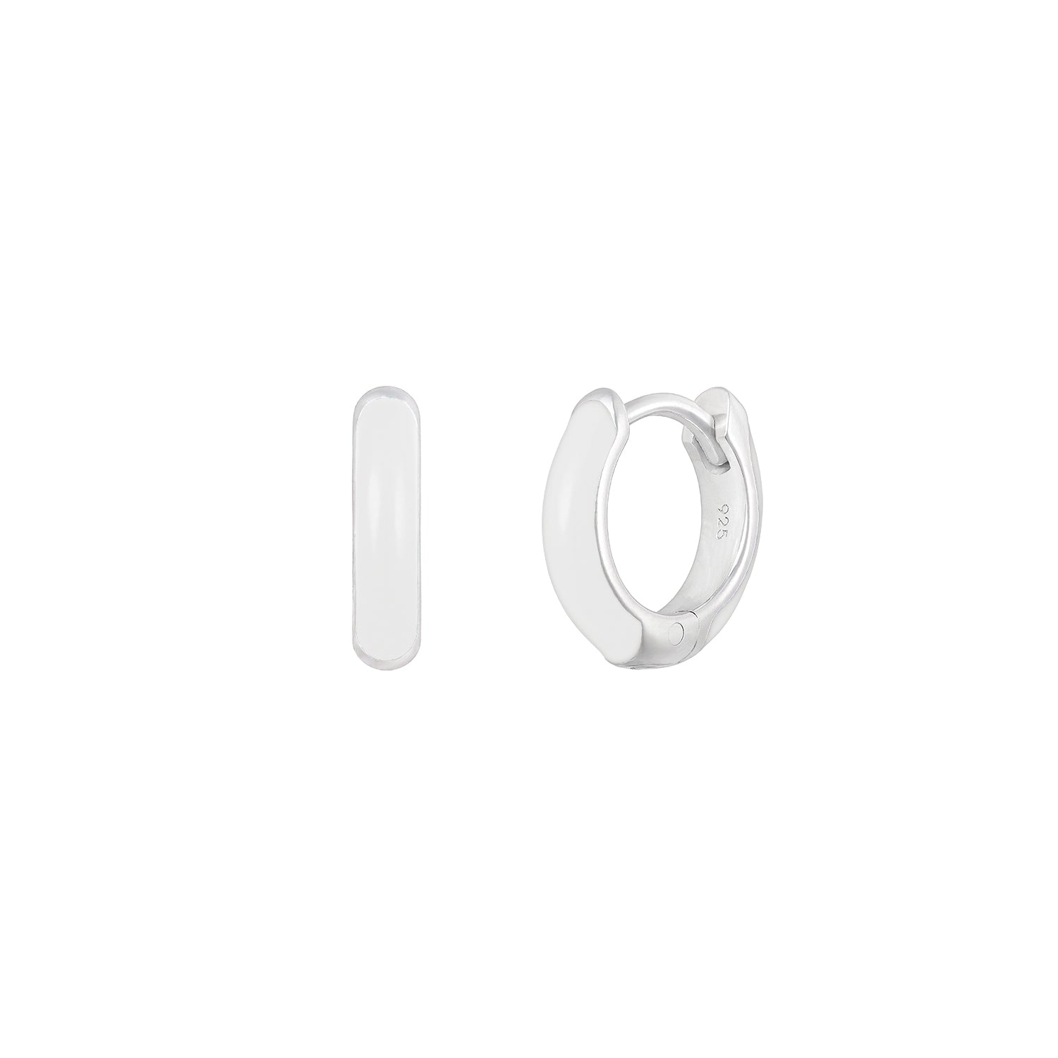 Fiorelli Sterling Silver CZ Baguette Huggie Hoop Earrings - Jewellery from  Faith Jewellers UK