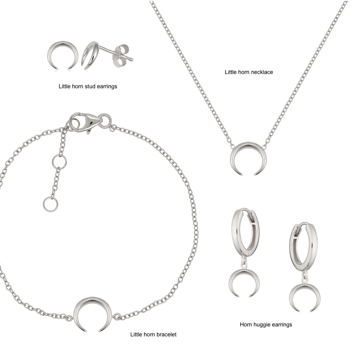 Sterling Silver Trio Endless Hoop Earring Set 3pc - Silver