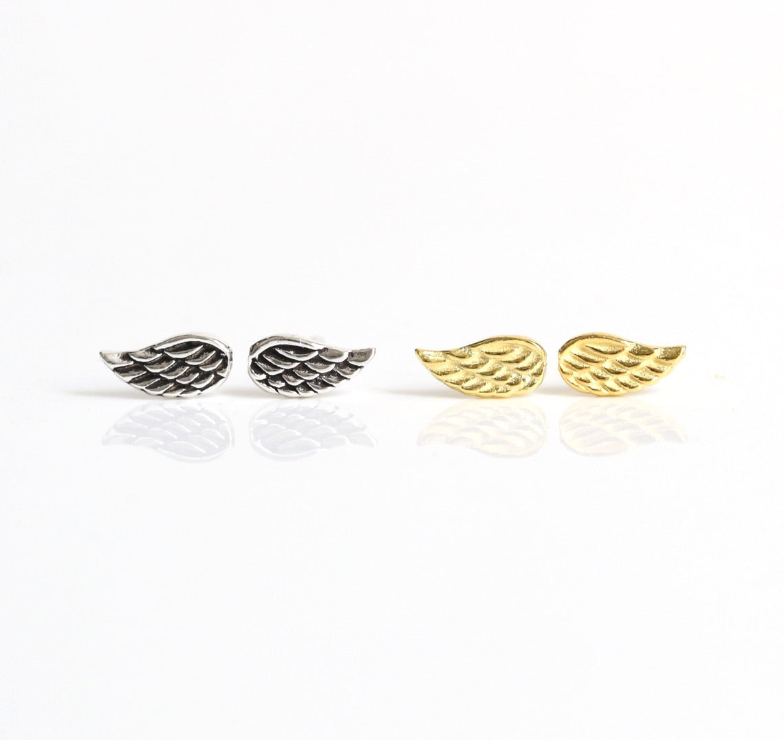 Angel Wing Stud Earrings – J&CO Jewellery