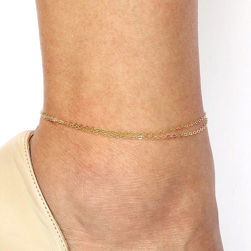 Double Chain Anklet