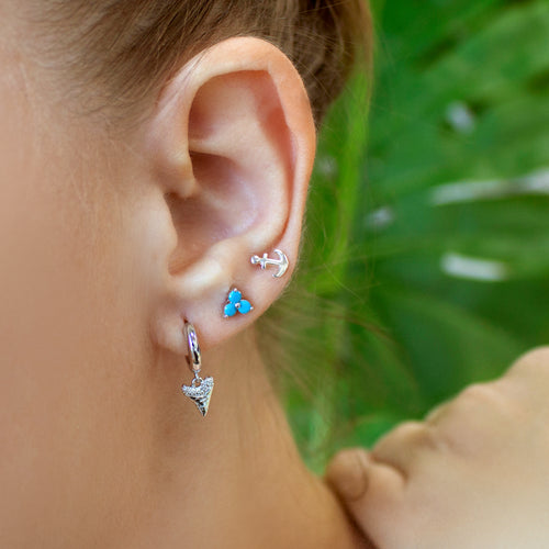 Trinity Turquoise Stud Earrings