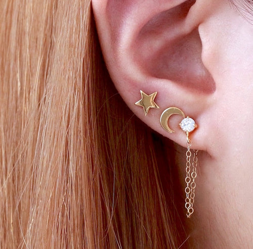 Luminous Star Stud Earrings