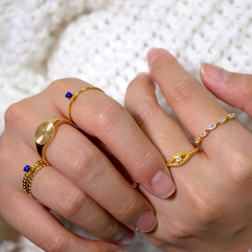 Evil Eye Ring Gold