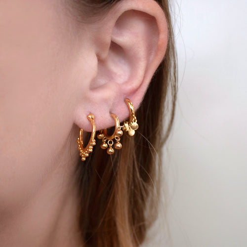 Ashley Childers | Ball Gold Hoops, Medium