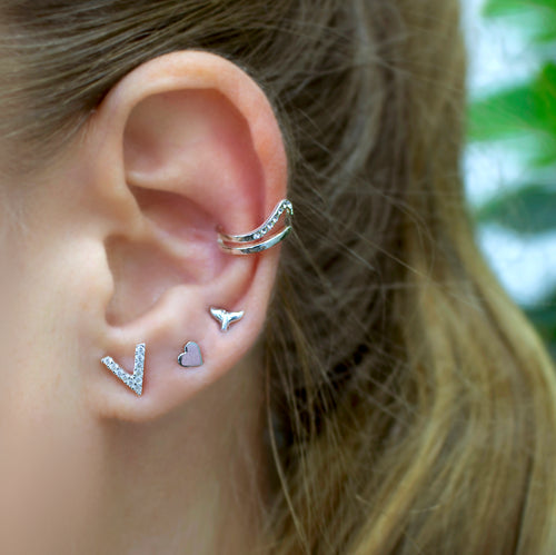 Sweet Heart Stud Earrings