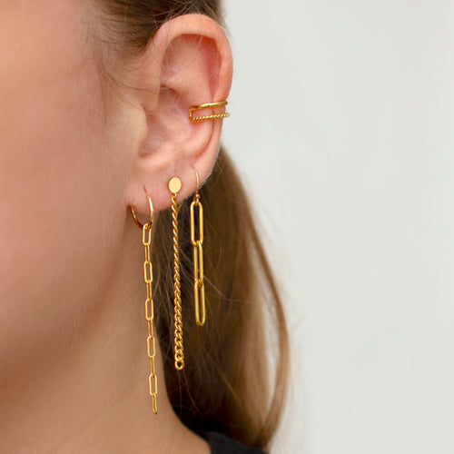 Paperclip earrings hot sale emma chamberlain