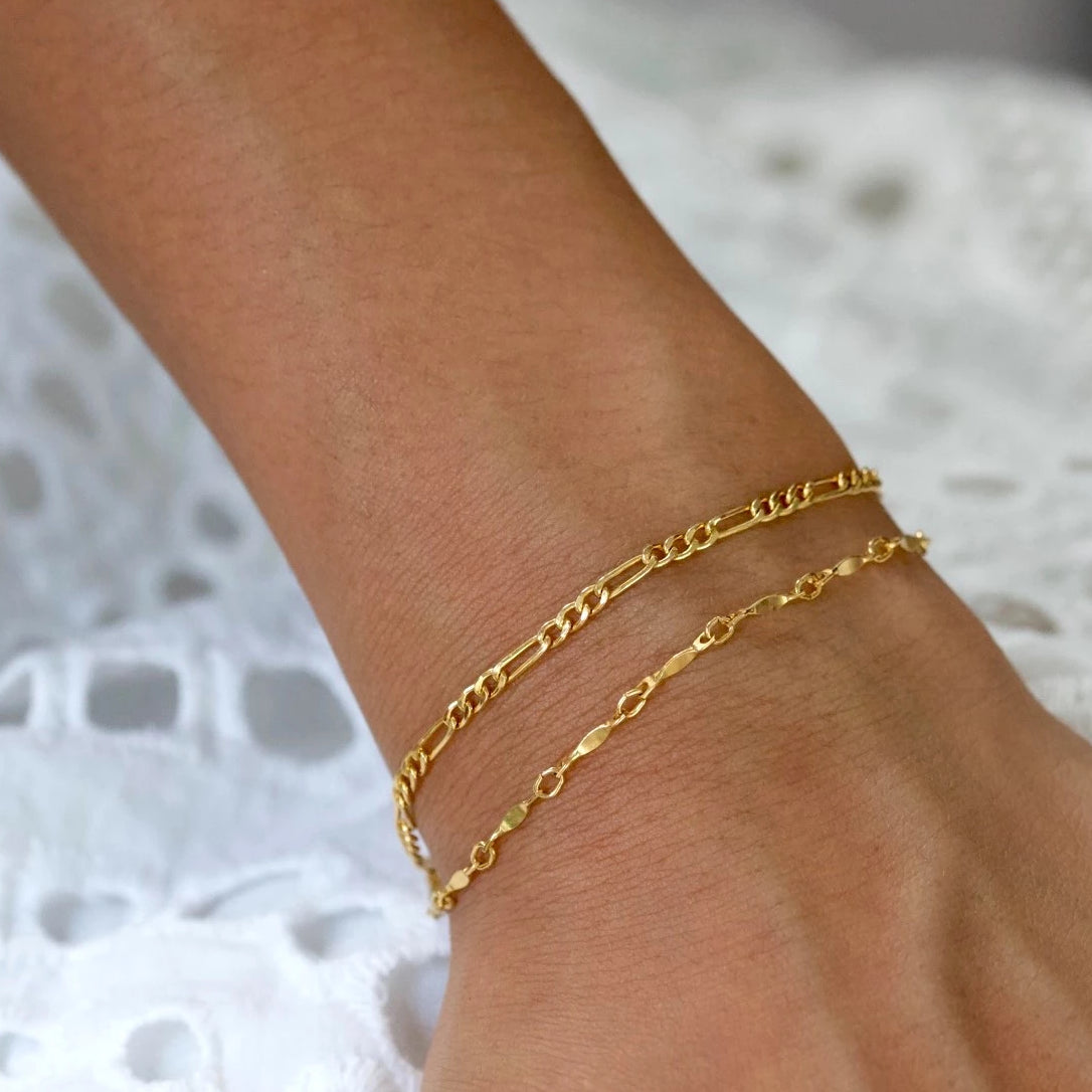 Dainty Figaro Chain Bracelet