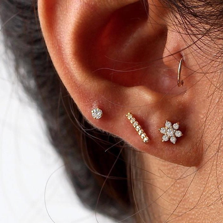 Luscious Flower Stud Earrings