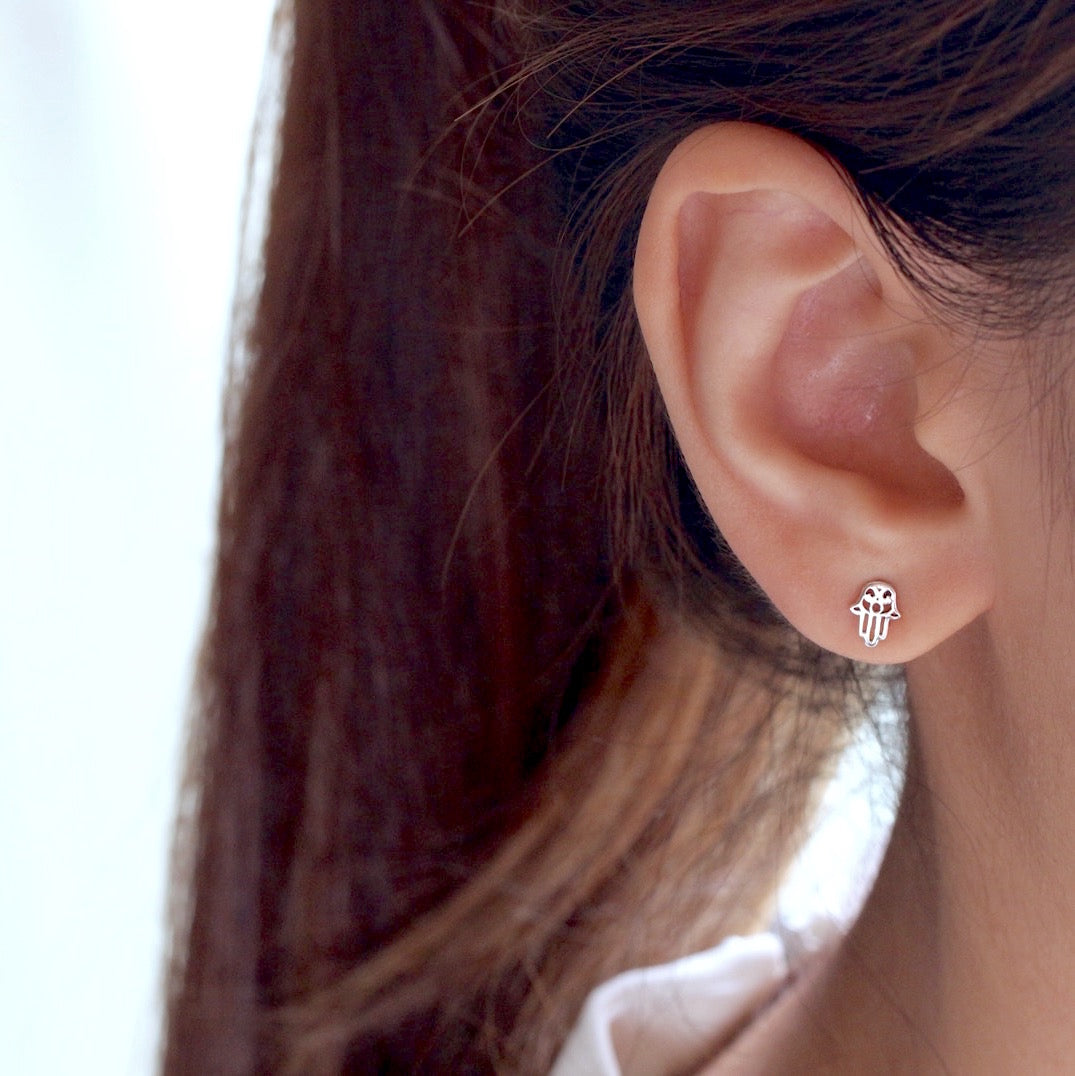 Hamsa Stud Earrings