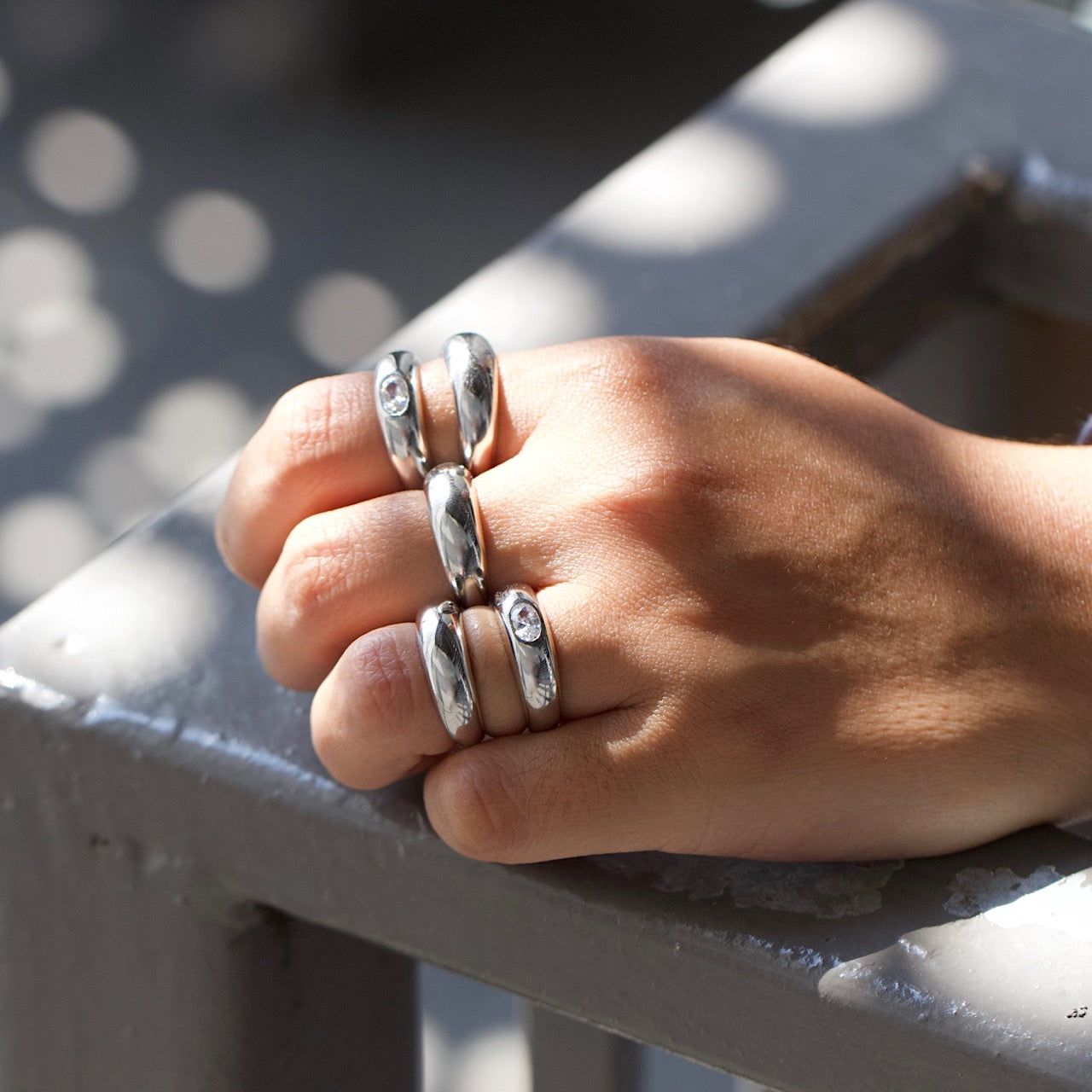 Sterling silver outlet dome ring