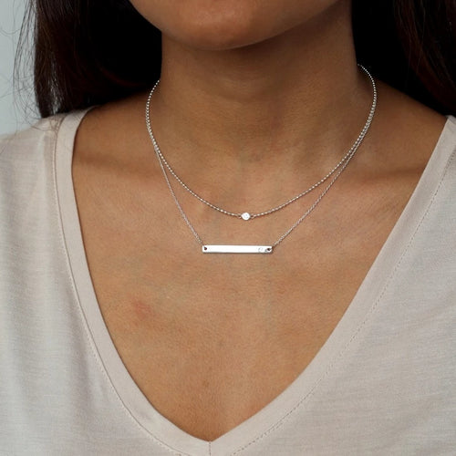 Horizon Bar Necklace