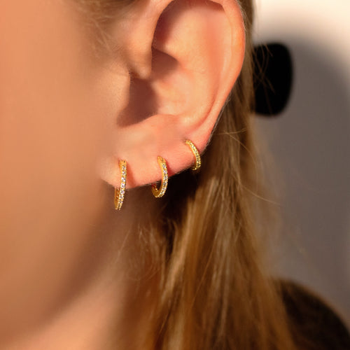 Eternity Conch Hoop Earring 10mm