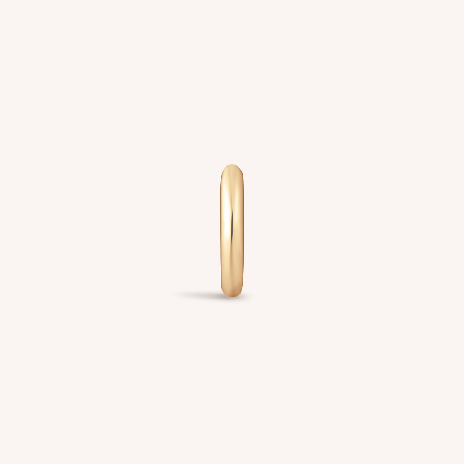 Thin Classic Solid Gold Hoop Earrings - Aris Designs