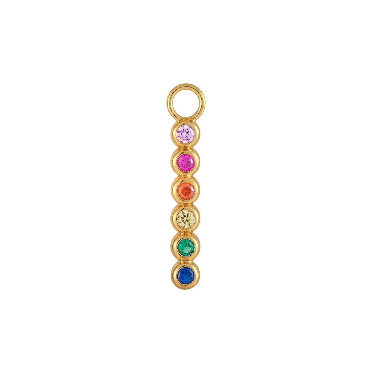 Rainbow Pave Charm