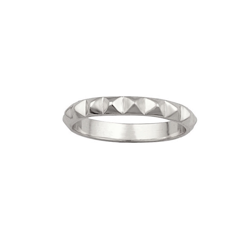 Nour Pyramid Ring Silver