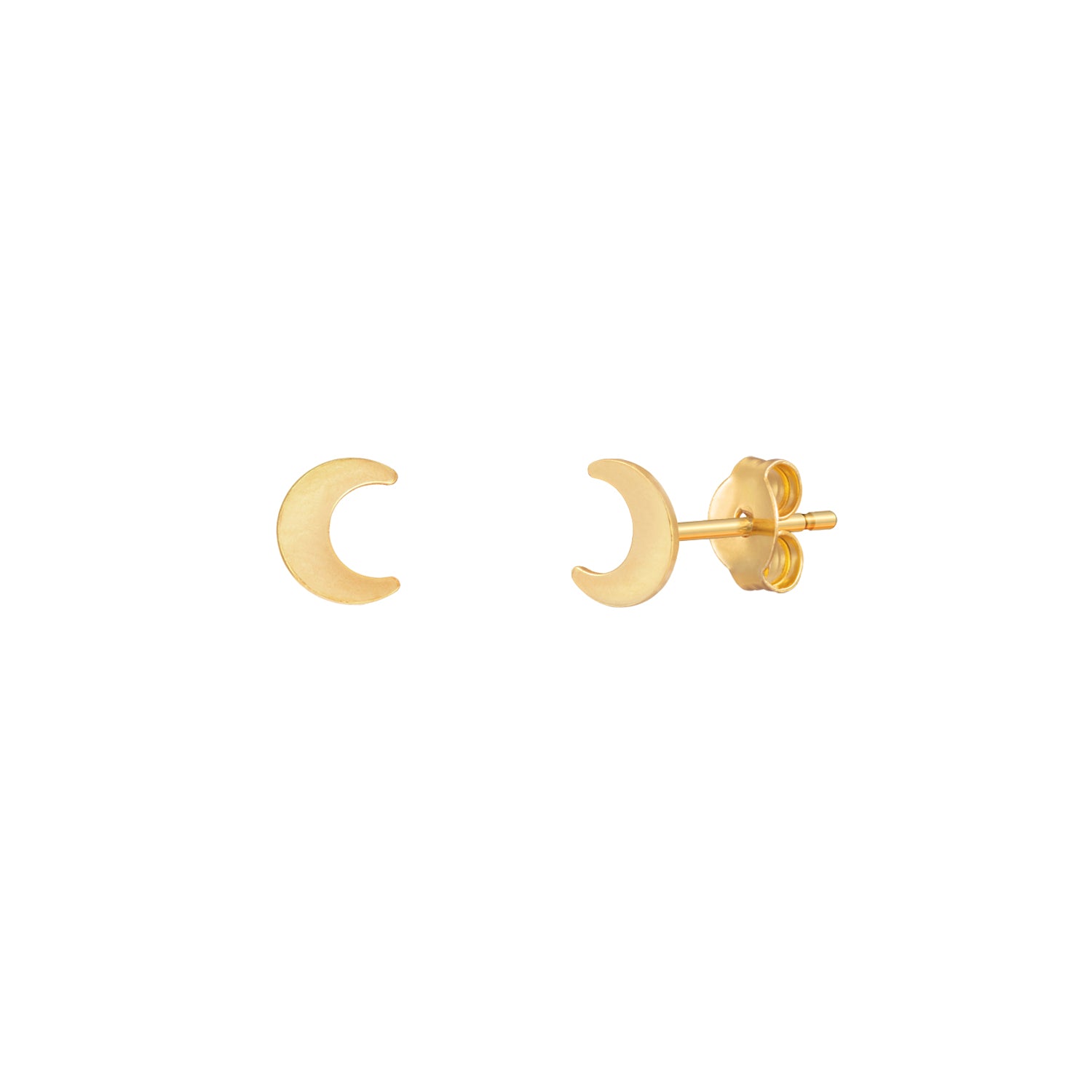 Star and Moon Studs Earrings Gold / Silver – Shany Design Studio