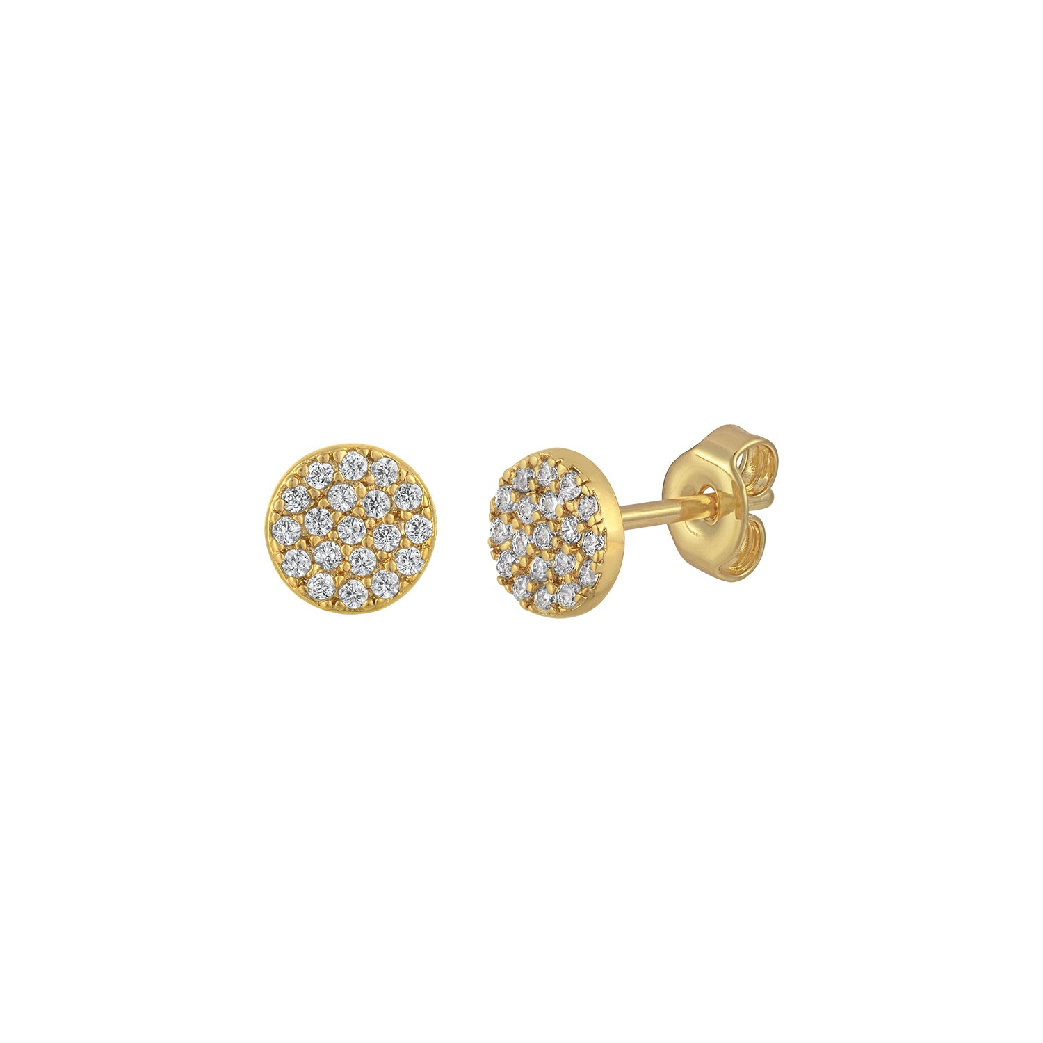 14K Solid Gold Solitaire Stud Earrings 6mm – J&CO Jewellery