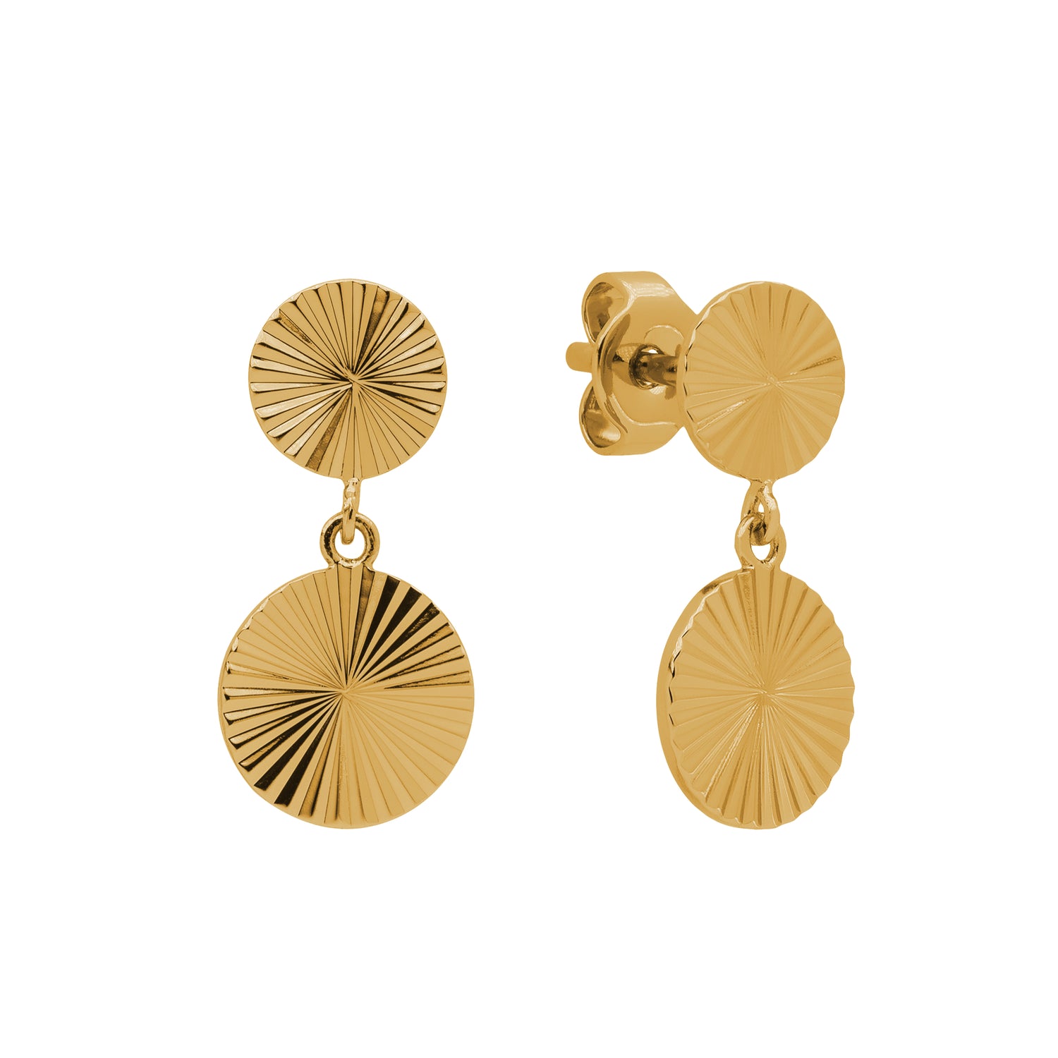 J&CO Jewellery Chic Circle Stud Earrings