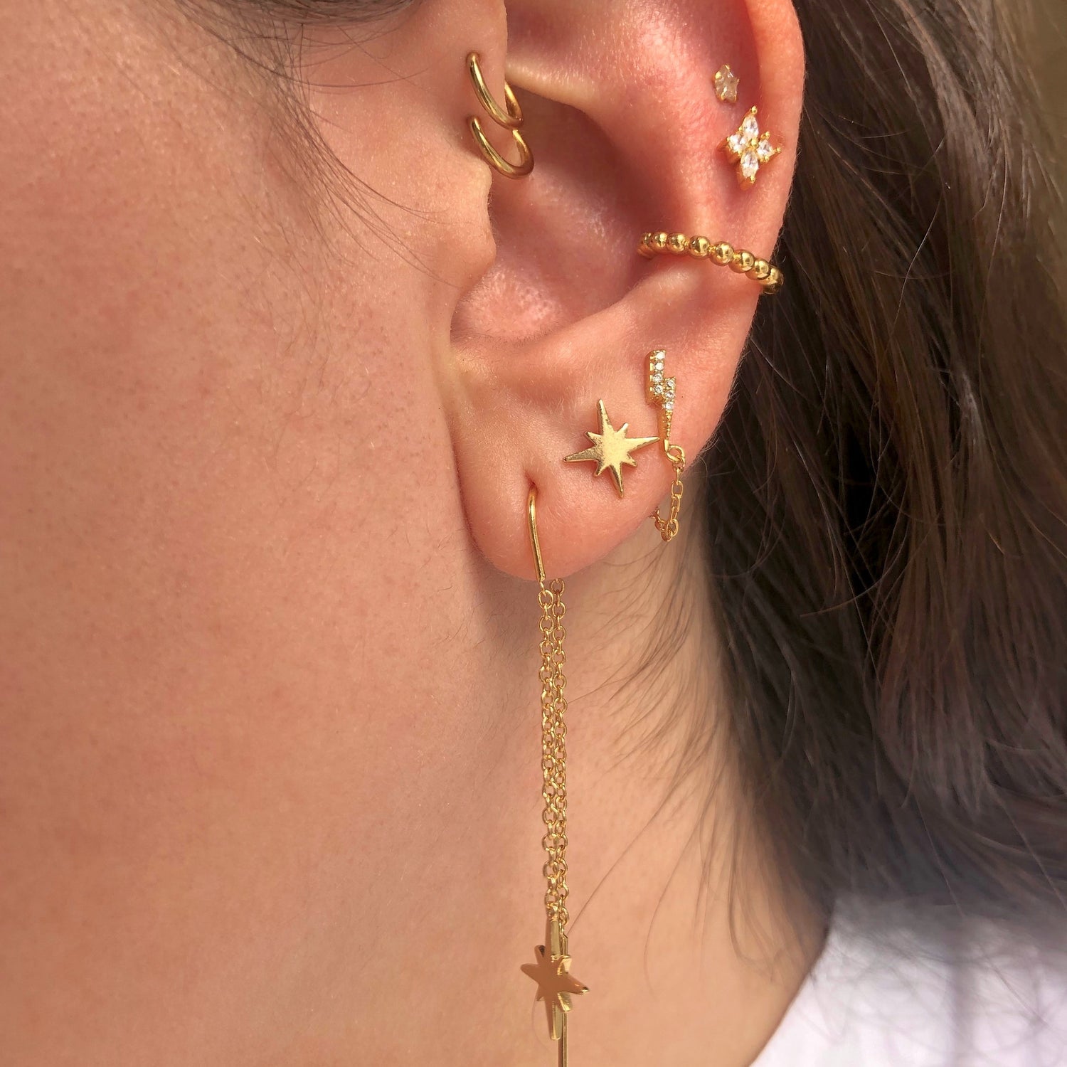 Pavé Spiral Threader Earrings – Ring Concierge