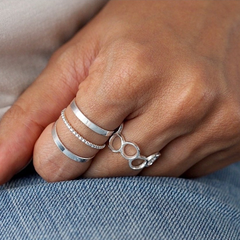 Classic Band Ring Silver J CO Jewellery