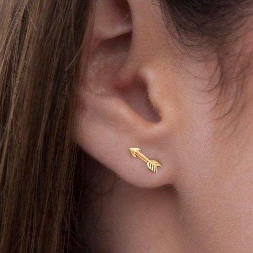 High Arrow Stud Earrings