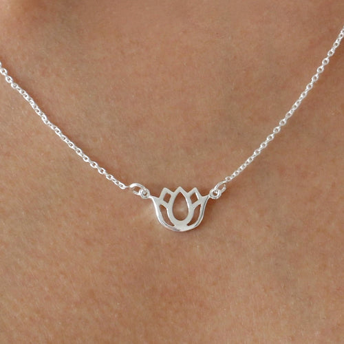 Mantra Lotus Necklace