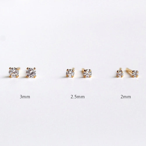 Sparkly CZ Stud Earrings Set