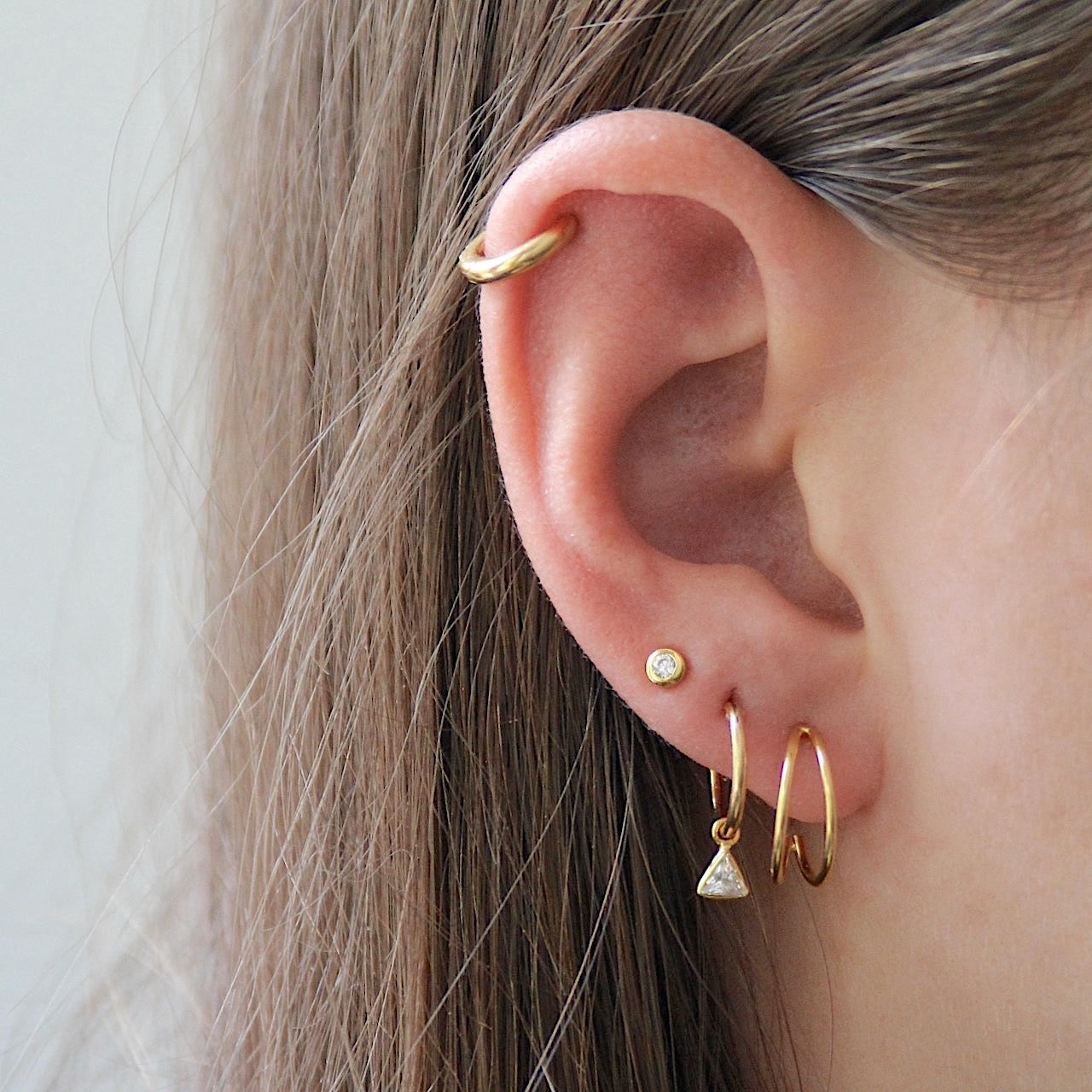 Coupled Huggie Hoop Earrings – J&CO Jewellery